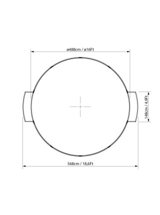 Футбольное поле Панна Exit круглое 488 см